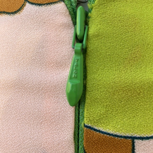 Vintage 60s 70s Psychedelic Floral Maxi Dress - Picture 8 of 10